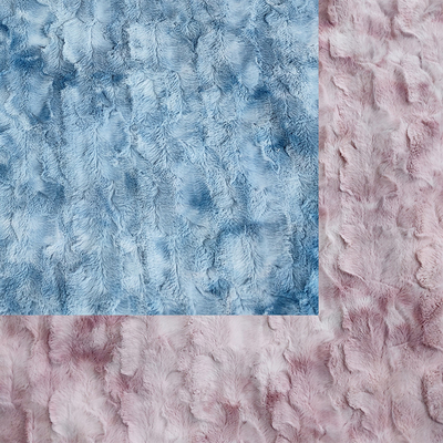 ผ้าห่ม Tie Dyed Pv Fleece Brush Fur Fabric 260gsm