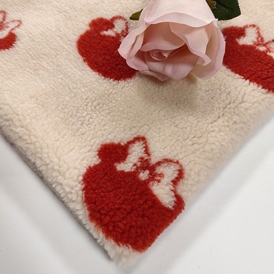 เส้นด้ายโพลีเอสเตอร์เชอร์ปา 100% ย้อม Jacquard 650gsm 288F