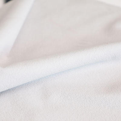 ผ้าทอบ้านสีดำและสีขาวผูกมัด 288F Jacquard Micro Polar Fleece