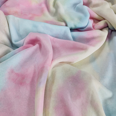 มัดย้อมผ้าขนแกะเชอร์ปา 280 แกรม 100% โพลีเอสเตอร์สีสันสดใสสำหรับ Hoodie