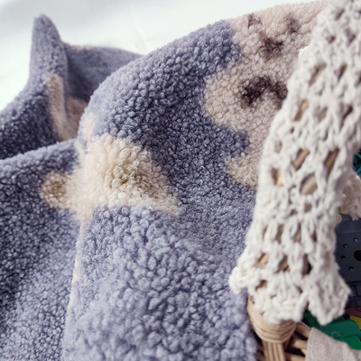 ตุ๊กตาหมี Sherpa Fleece Fabric 330 Gsm 100% Polyester Bear Printed