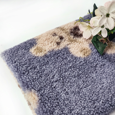 ตุ๊กตาหมี Sherpa Fleece Fabric 330 Gsm 100% Polyester Bear Printed