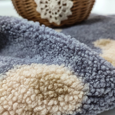 ตุ๊กตาหมี Sherpa Fleece Fabric 330 Gsm 100% Polyester Bear Printed