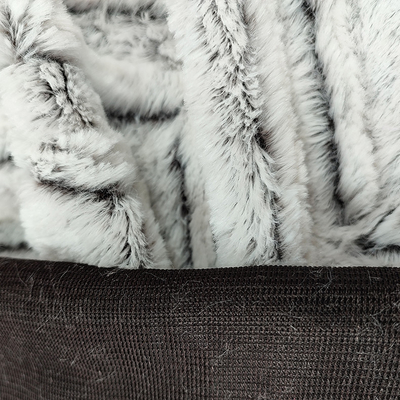 ผ้าขน Faux Brushed 100% โพลีเอสเตอร์ Warp ถัก PV Fleece