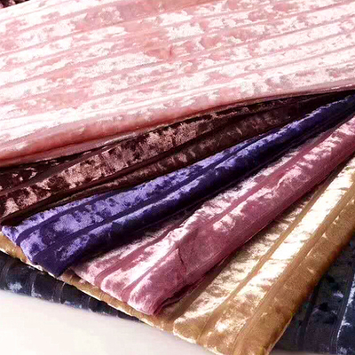 เดรสผ้ากำมะหยี่เกาหลี Stripe Diamond สำหรับสุภาพสตรี 240 GSM