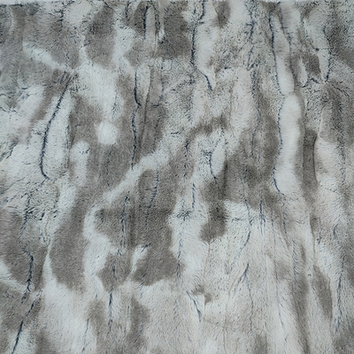 380GSM ผ้าห่มผ้าขนสัตว์เทียม 100% โพลีเอสเตอร์ Pv Fleece