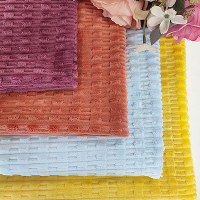 240GSM Flannel Fleece Jacquard ผ้าโพลีเอสเตอร์ชุดนอนหมอน