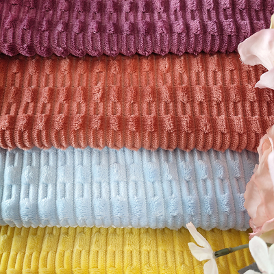 240GSM Flannel Fleece Jacquard ผ้าโพลีเอสเตอร์ชุดนอนหมอน