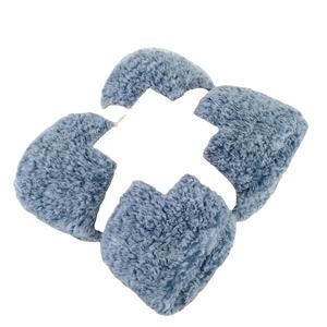 ผ้า Jacquard ขนแกะเชอร์ปา 1000 กก. โพลีเอสเตอร์ 100% ใส่สบาย