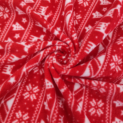Custom Jacket Polar Fleece Fabric พิมพ์ลาย 100D