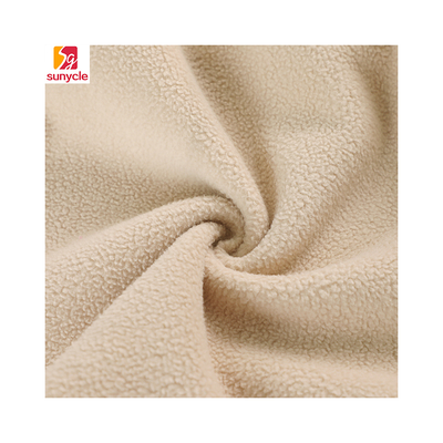 ผ้าฟลีซถักไมโครโพลีเอสเตอร์ 100% นุ่มป้องกันไฟฟ้าสถิตย์ 250GSM