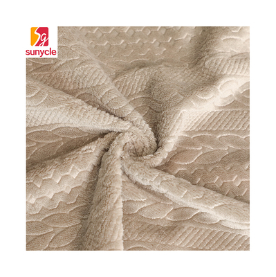 แจ็คเก็ตผ้าขนแกะขั้วโลกแบบกำหนดเอง / พิมพ์ Jacquard 150D ป้องกันไฟฟ้าสถิตย์