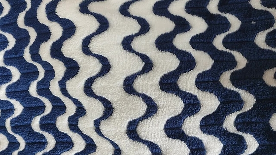 Cationic Jacquard Flannel Fleece ผ้า 260gsm สำหรับผ้าห่มอุ่นเสื้อผ้าสิ่งทอที่บ้าน