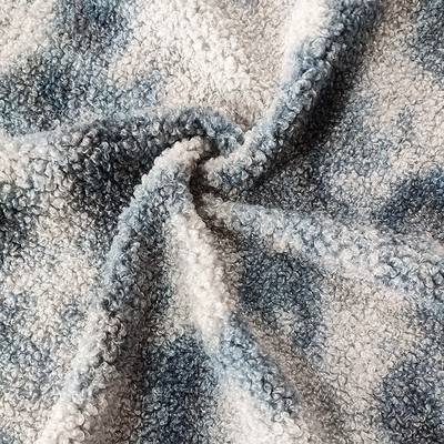 ตุ๊กตาหมี Sherpa Fleece Fabric 270gsm Super Soft Tie ย้อมสำหรับเสื้อผ้าและของเล่น