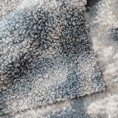 ตุ๊กตาหมี Sherpa Fleece Fabric 270gsm Super Soft Tie ย้อมสำหรับเสื้อผ้าและของเล่น