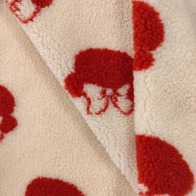 เส้นด้ายโพลีเอสเตอร์เชอร์ปา 100% ย้อม Jacquard 650gsm 288F
