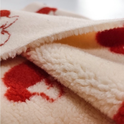 เส้นด้ายโพลีเอสเตอร์เชอร์ปา 100% ย้อม Jacquard 650gsm 288F