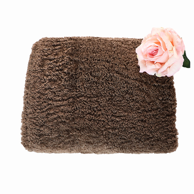 สีทึบ Faux Sherpa Fleece ผ้าตุ๊กตาหมี 300gsm Outdoor Coat Warm