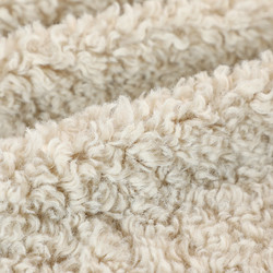 สีทึบ Faux Sherpa Fleece ผ้าตุ๊กตาหมี 300gsm Outdoor Coat Warm