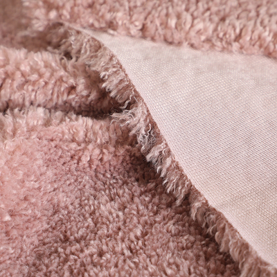 ตุ๊กตาหมี Curly Sherpa Fleece Fabric 390gsm 188F 58'' 60''