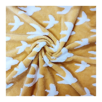 ผ้า Jacquard Shu Velveteen 300gsm สำหรับผ้าคลุมโซฟาผ้าโพลีเอสเตอร์ 100% ผ้ากำมะหยี่