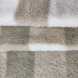 Plaid พิมพ์ผ้ากำมะหยี่ Shu โพลีเอสเตอร์ 100% 280gsm