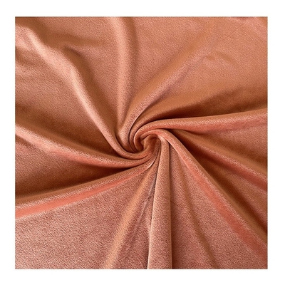 สแปนเด็กซ์โพลีเอสเตอร์สีทึบ Super Soft ผ้า Coral Red Double Side
