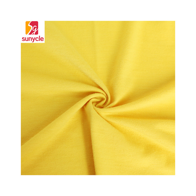 ผ้าฝ้ายถักเดี่ยวผ้า 100gsm สำหรับซับในกระเป๋าเสื้อ