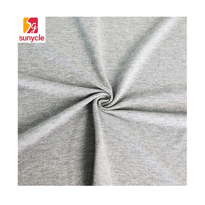 Cationic Plain Single Jersey ผ้าผ้าฝ้ายโพลีเอสเตอร์หวียืด