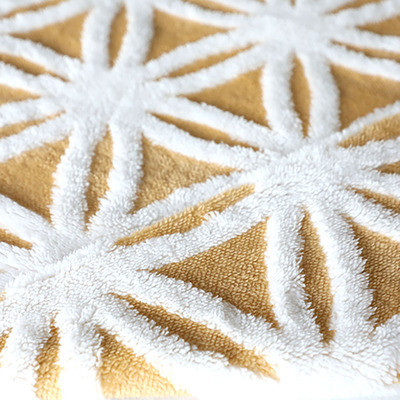 ดอกทานตะวัน Jacquard Shu ผ้ากำมะหยี่ 280gsm สำหรับหมอนผ้าห่มผ้าห่ม