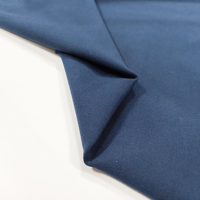 ผ้าฝ้าย 100% Interlock ผ้า 250gsm สีทึบสำหรับเสื้อผ้าชุดกีฬา